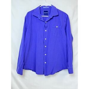 Tommy Bahama Men's Purple Silk Blend Cruise Vacation Dressy Shirt - Size L